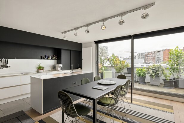 Duplex met twee terrassen aan het Theaterplein