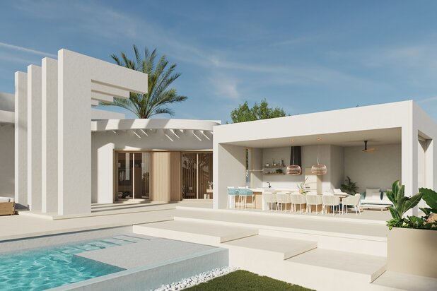 Luxe villa met privézwembad en garage te koop in Castillo de Montemar – Costa Blanca Zuid