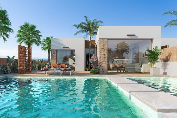  Villa op 1 km van de zee  met privézwembad en garage in Los Alcazares Costa Calida Spanje