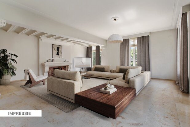 Exclusief gelijkvloers en luxe villa-appartementment van 265m² op een groen terrein van  390m² te Genk.