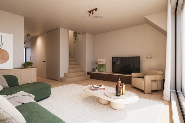 Zeldzaam nieuwbouw 3 slaapkamer-duplex appartement met zijdelings zeezicht te Knokke-Zoute
