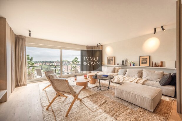Duplex appartement met zicht op de minigolf aan de Kustlaan