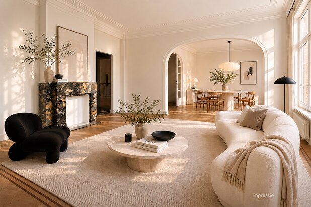 Instapklaar art-deco penthouse (165m² - 3 slk/2badk) op de prestigieuze Jan van Rijswijcklaan binnen de singel te Antwerpen