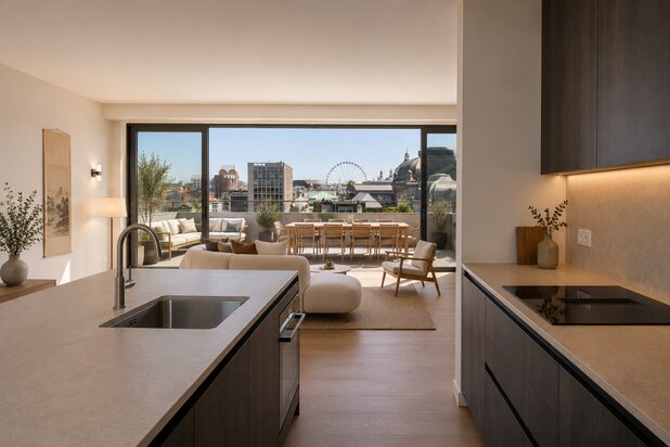 Exclusief penthouse frontaal zicht op Opera en ultra comfort