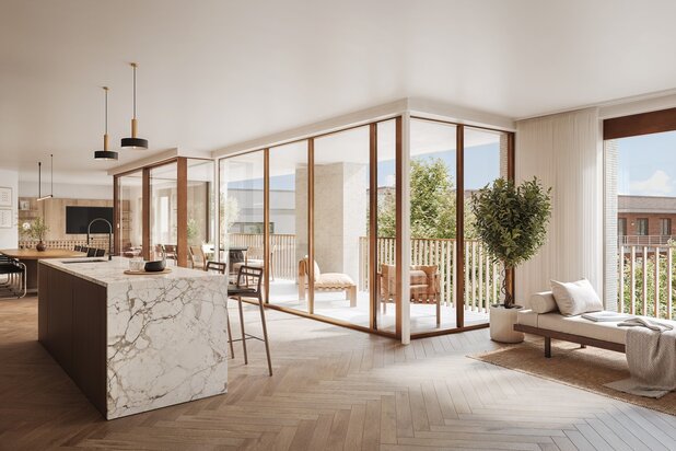 IVY – Penthouse in kleinschalig nieuwbouwproject aan het Bruulpark in centrum Leuven