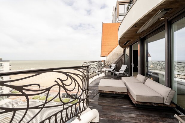 Penthouse met unieke zichten op zee en het Zoute