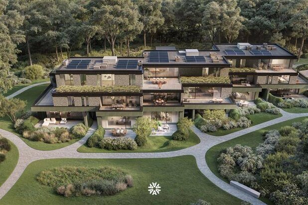 Riant zuidgericht villa-appartement