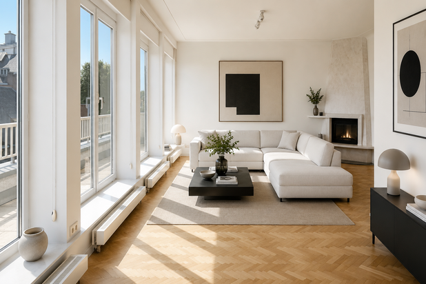 Roosevelt - Penthouse de 180m² de 3 ch avec garage PEB E