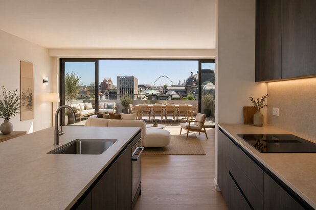Exclusief penthouse frontaal zicht op Opera en ultra comfort