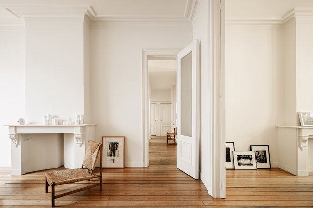 Elegant Duplex Apartment in a Neoclassical Townhouse