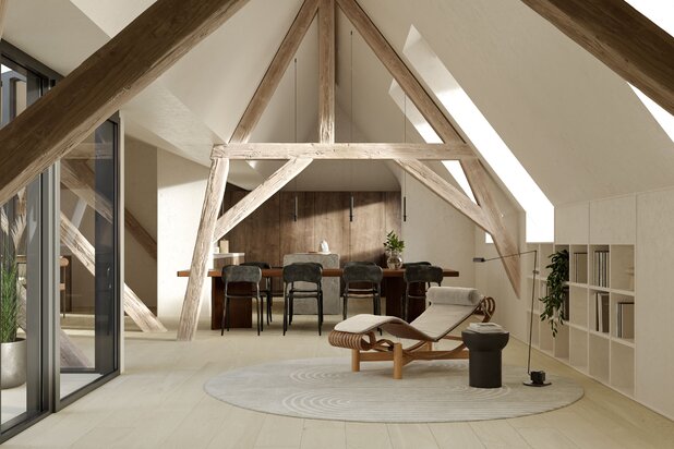 Triplex appartement met zicht op de Brugse skyline