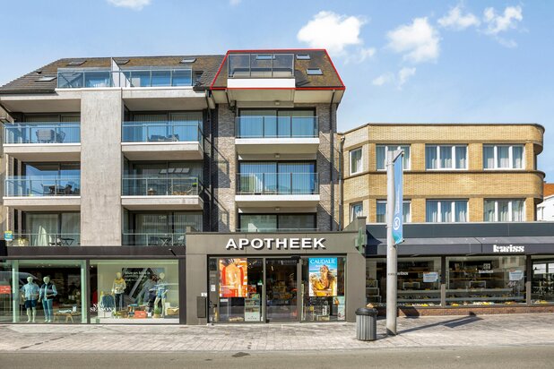 Penthouse met ruime terrassen in het centrum van Koksijde