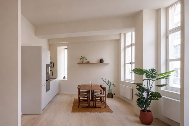 Stijlvol gerenoveerd duplexappartement met zonnig terras in het centrum van Gent