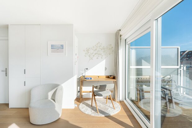 Duplex à vendre à Knokke avec grande terrasse ensoleillée