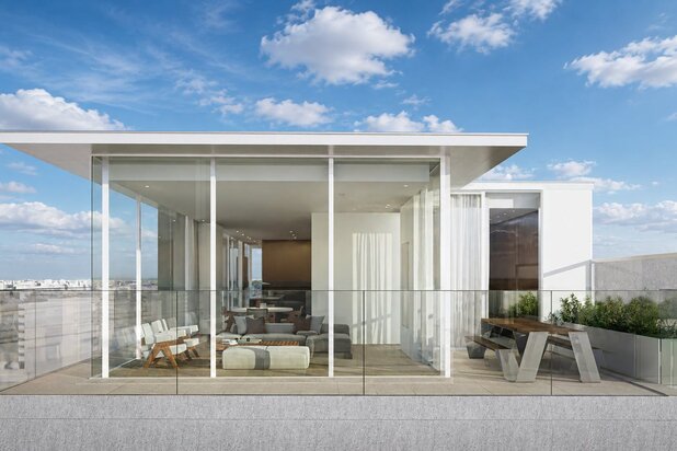 Exclusief nieuwbouwpenthouse met frontaal zeezicht