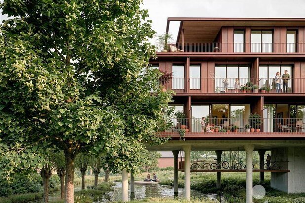 Architecturale duplex in groen Leuvens park
