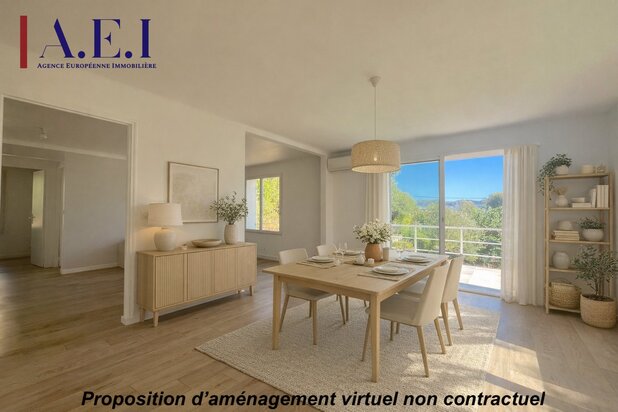 La Cadière d'Azur - Villa individuelle de plain-pied avec dé
