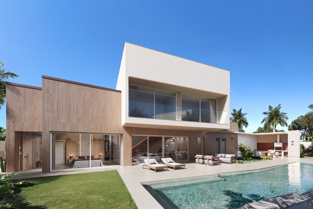 Luxe villa om 1 km van de kust en met panoramisch uitzicht te koop in Dehesa de Campoamor Costa Blanca Zuid Spanje