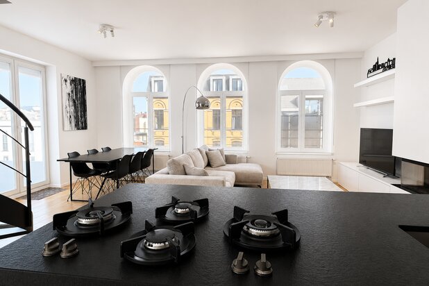 penthouse magnifiquement meublé et orienté vers le sud