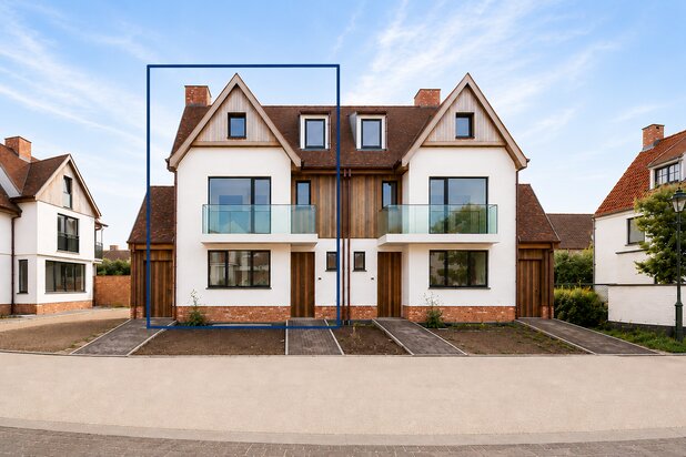 Nieuwbouw - ongemeubelde koppelvilla in rustige, residentiële wijk te Knokke-Heist