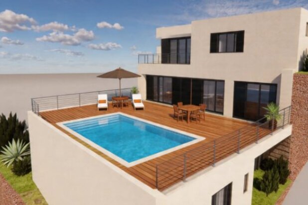 Villa contemporaine à Sisco avec piscine et terrasse