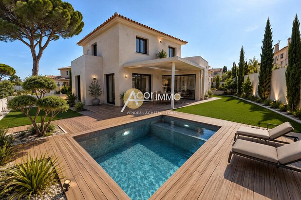 Six Fours les Plages Villa neuve T5 avec garage et piscine