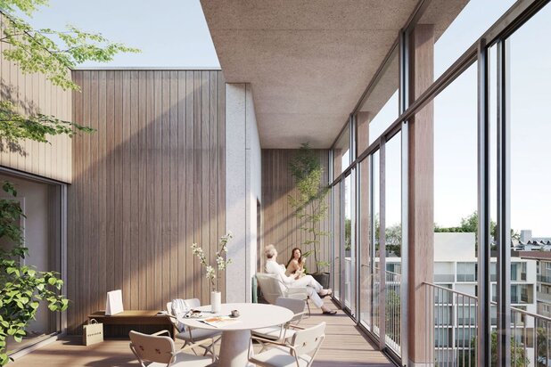 Penthouse met 3 slaapkamers en ruime terrassen op Nieuw Zuid