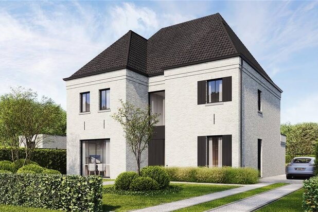 Lichtrijke open bebouwing met hedendaagse architectuur en zicht op groen in Alken