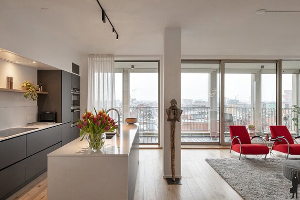 Luxueus wonen met panoramisch uitzicht nabij het Eilandje