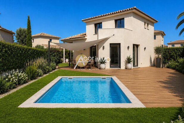 Six Fours les Plages Villa neuve T5  111 m 2 hab , avec gara