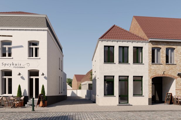 Architecturale renovatie in het historische hart van Damme