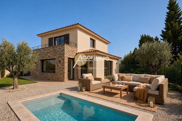 Six Fours les Plages Villa neuve T5 avec garage et piscine