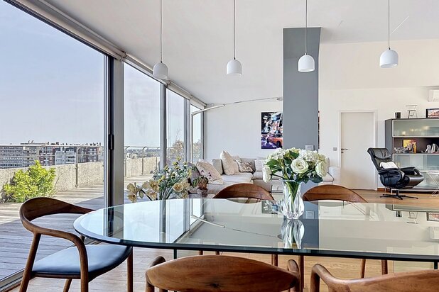 Uccle-limiet Ixelles-Rooftop uitzonderlijk 3/4 kamer - 341 m² bewoonbare oppervlakte + 300 m² terrassen