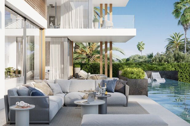 Moderne villa in een exclusief wooncomplex in Nueva Andalucia, Marbella
