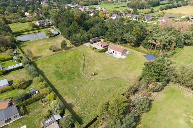 Gerenoveerde villa met bijgebouw en vijver op een perceel van 1,8 ha te Putte