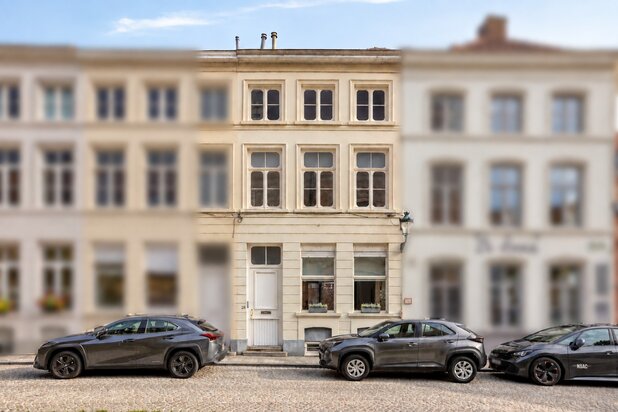 Brugge: Karaktervolle herenhuis met verrassende binnenarchitectuur aan het Sint-Annaplein