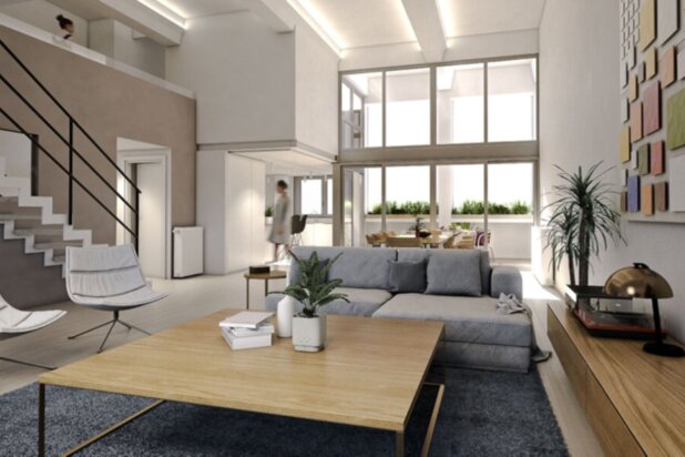 Molière: Loft van 223 m² - 4 slpkam, terras & parkings