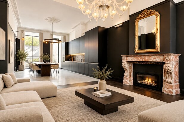 Exceptioneel en luxueus gerenoveerd 19e eeuws appartement midden in de binnenstad.