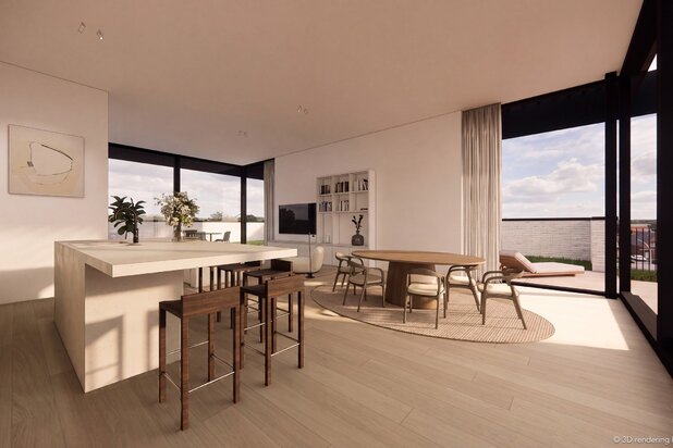 Unicum in Poppel: Penthouse van 185m² met 67,5m² terrassen!