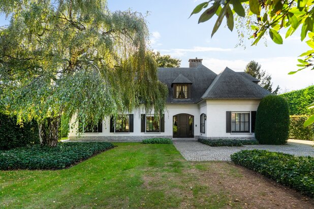 Ruime villa met 5 slpkrs, zwembad en handelsruimte op perceel van 3383m² te Berlaar