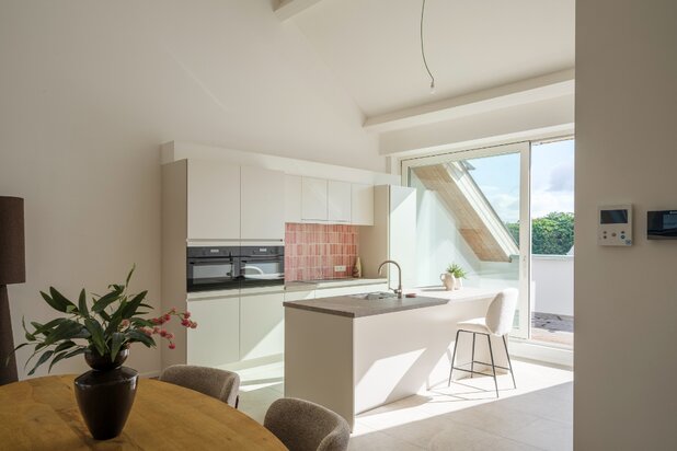 Duplex penthouse appartement (EPC A) met 3 slaapkamers en 2 terrassen