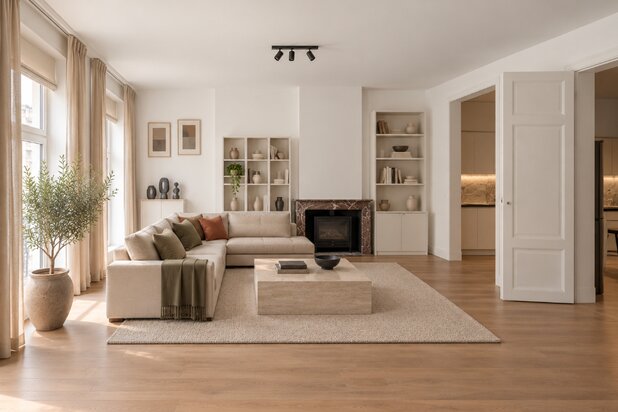 Karaktervol herenhuisappartement met terras en zicht op het stadhuis
