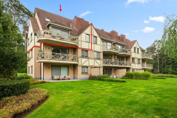 Exclusief hoekappartement van 168m² met terras, autostaanplaatsen en kelder in unieke parkdomein 'Berkendael'