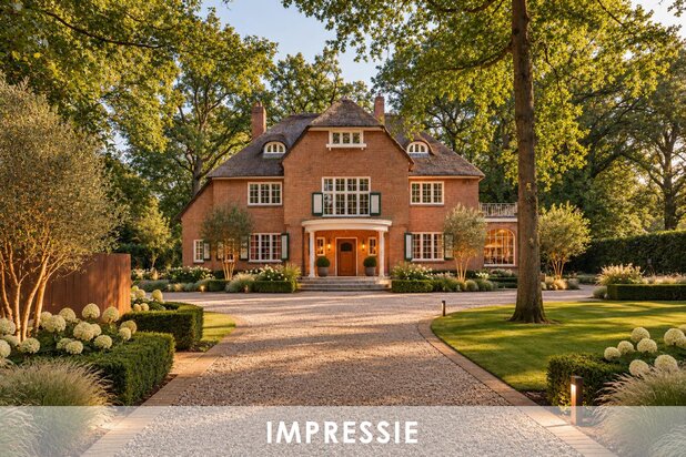 In Vriesdonk, rietgedekte karaktervolle villa op ca. 13.670m² (inclusief bouwgrond van ca. 4.543m²!).