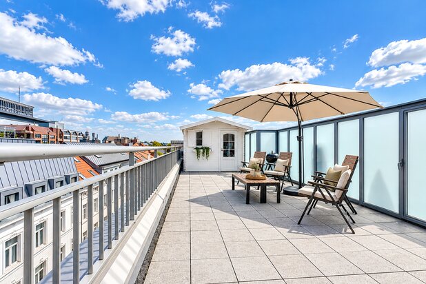 Prestigieus duplex penthouse met 2 terrassen – Elsene