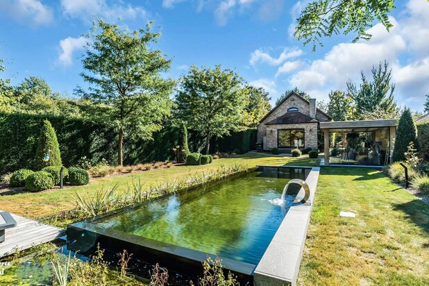 Karaktervolle villa met natuurzwembad en poolhouse in Genk