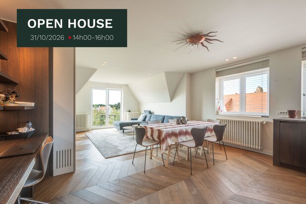 Gerenoveerd hoekappartement met open zichten over het Zoute
