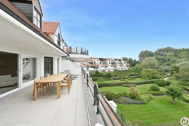 Appartement d’exception avec terrasse plein sud au Zoute. 