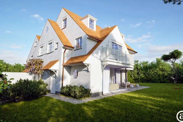 Schitterende bouwgrond met high-end bouwplannen in een paadje in het Zoute.