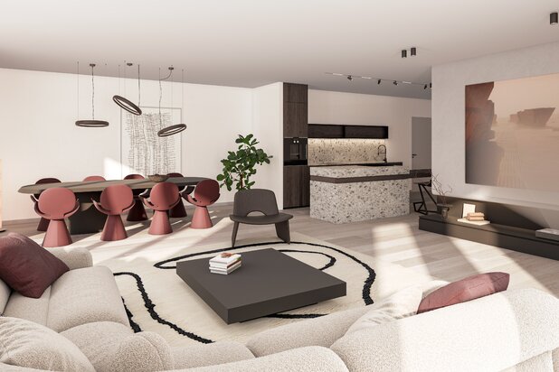Nieuwbouwappartement: 3 slpk en 2 terrassen in Sint-Niklaas